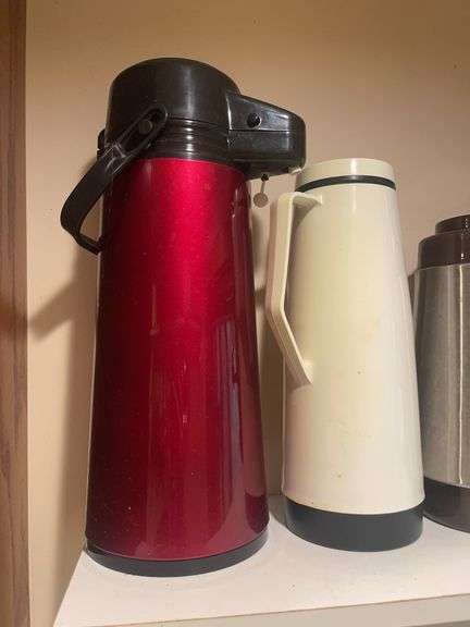 (4) coffee percolators/ thermos’s