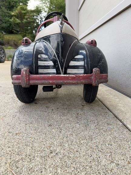 Steel Craft Dodgem Bumper Car and a Charlie Mckarthy Bergen Doll