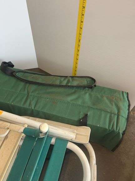 (2) Plastic Folding Chairs, Camping Chair in Case