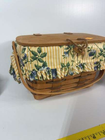 Longaberger Tissue Basket, Purse, Tulip Basket