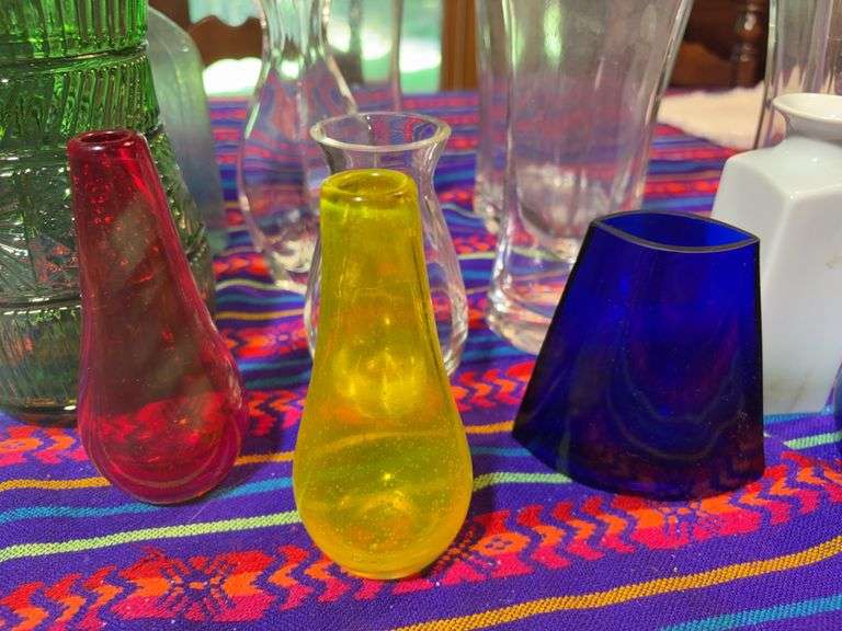 (15) glass vases