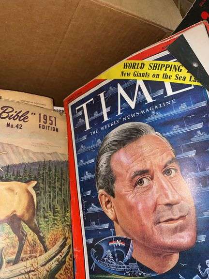 Box of Vintage Time Life Magazines