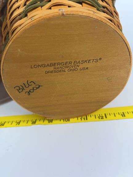 2000 Longaberger Woven Memories Basket, Longaberger Vintage Mother’s Day Basket, 2002 Longaberger Au