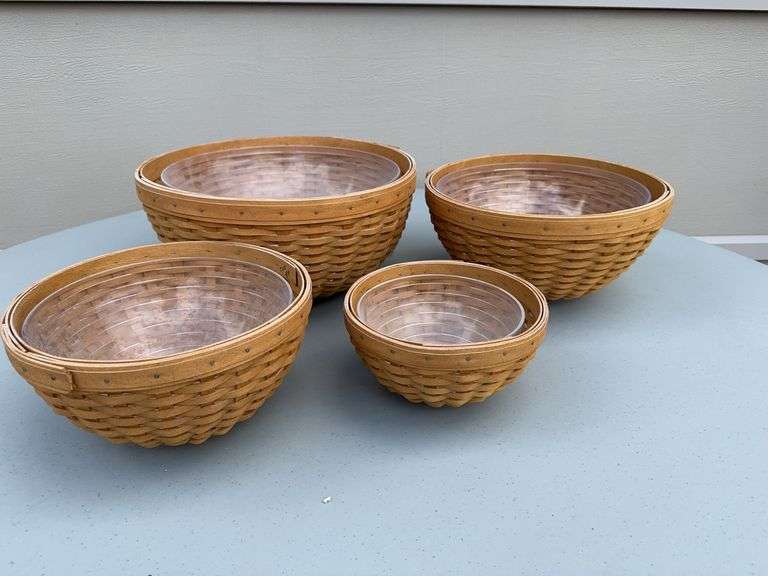 (4) Piece Longaberger Basket Set