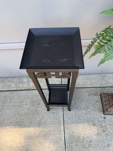 Planter (37” H) and a Plant Stand