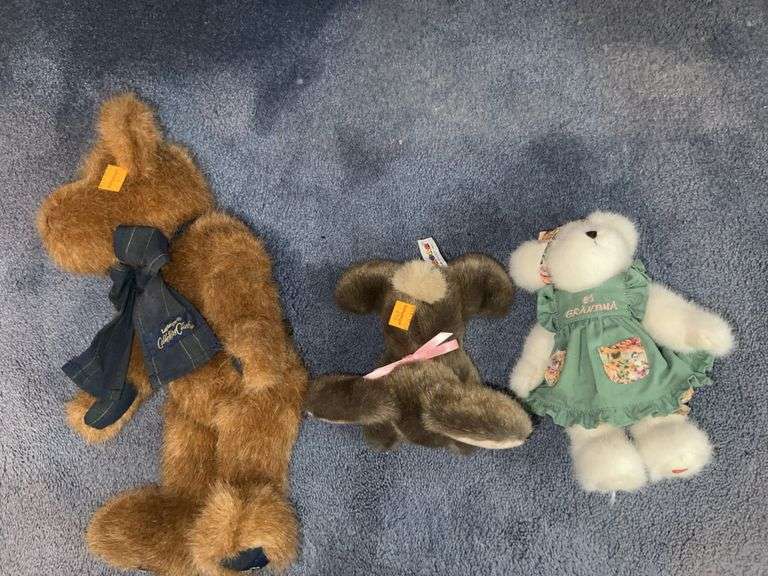 Longaberger Collectors Club 2003 Boyd Bear, Small Plush Rabbit, #1 Grandma Special Edition Boyd Bear