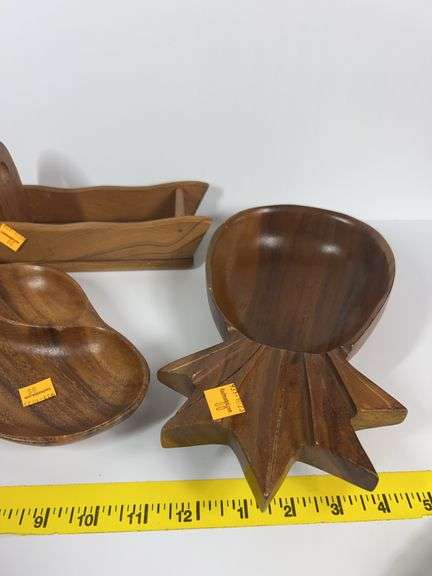 Assortment of Wooden Dishes