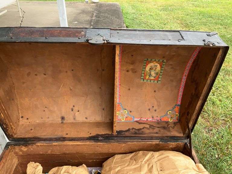 Vintage Trunk with Contents