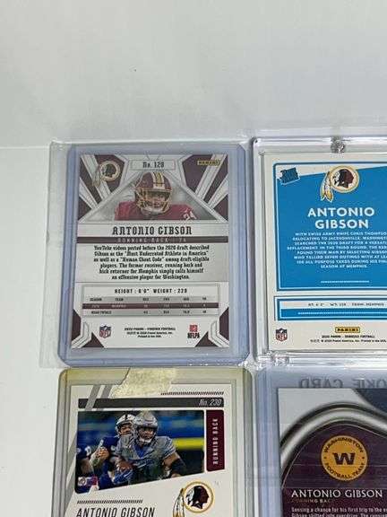 (7) Antonio Gibson Trading Cards