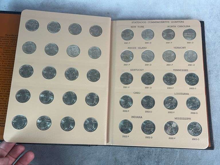 1999-2008 Statehood Commemorative Washington Quarters Complete Book