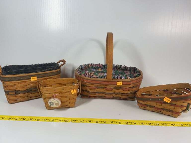Longaberger Hope Basket, Sleigh Basket, Harvest Basket, Collectors Club Basket
