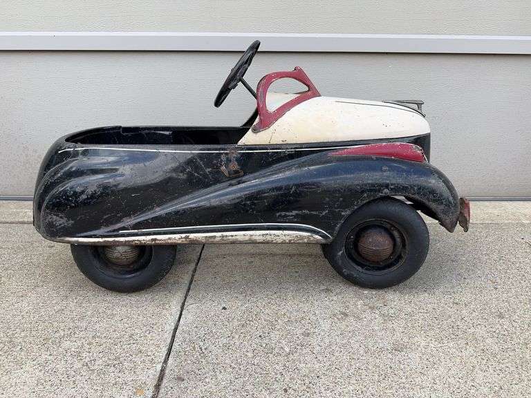 Steel Craft Dodgem Bumper Car and a Charlie Mckarthy Bergen Doll