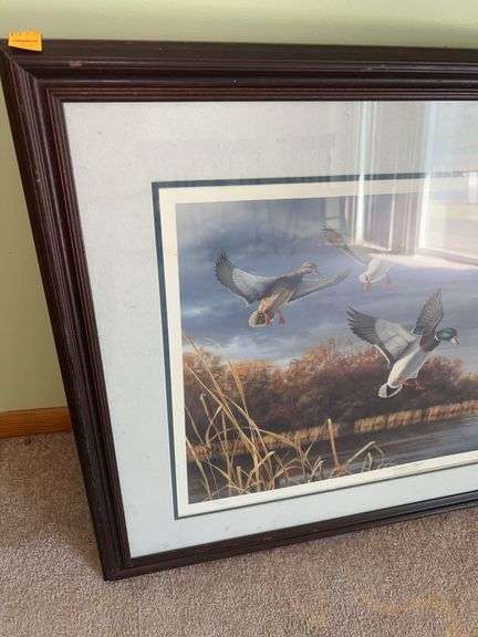 “Northern Flight” by Robert Hautman Duck Framed Artwork
