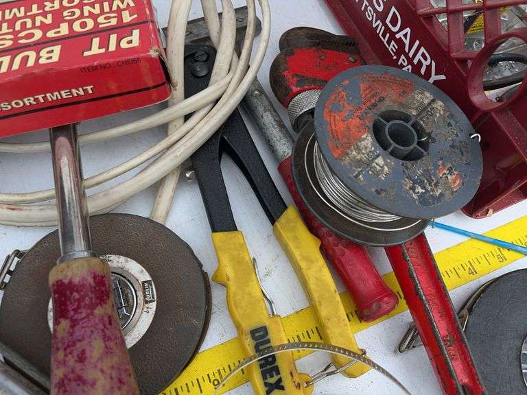Crate with Variety of Tools