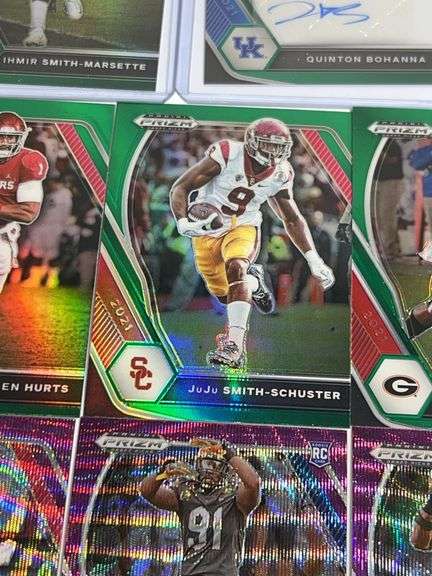 Assortment of College Football Trading Cards