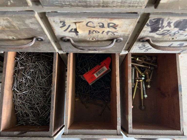 Wooden Storage Bin with Hardware