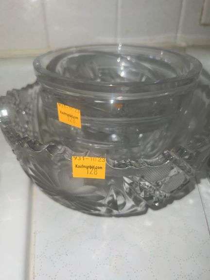 Assortment of Clear Glass Bowls