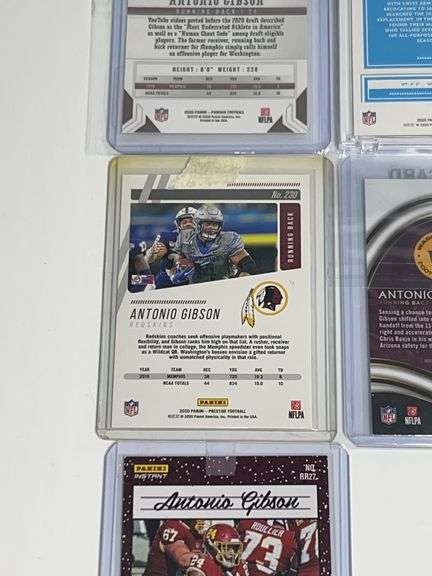 (7) Antonio Gibson Trading Cards