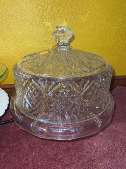 (4) Glass Cake Stands/Platters