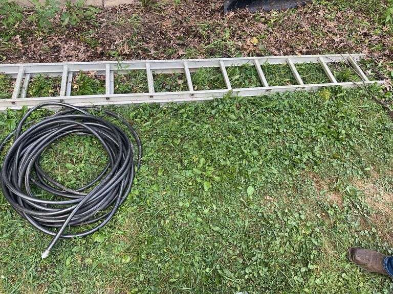 Garden Hose and Ladder, Chair, Pipes