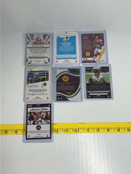 (7) Antonio Gibson Trading Cards