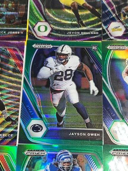 Assortment of College Football Trading Cards