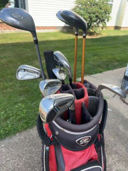 Top Flight Golf Bag and Clubs