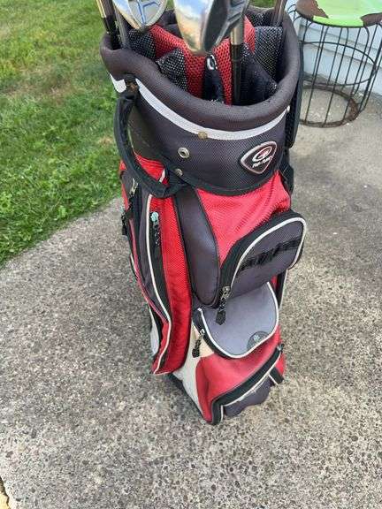 Top Flight Golf Bag and Clubs