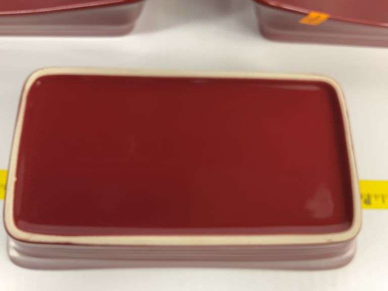 (3) Rachael Ray Red Serving Dishes