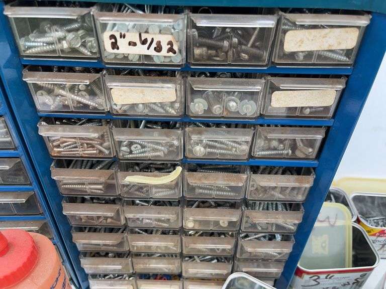 Organizers with Screws, Pipe Wrenches, Etc.