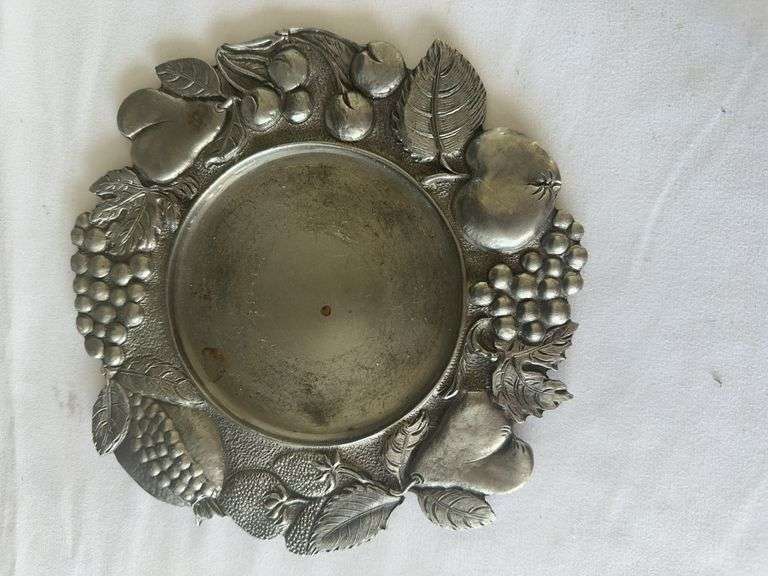(2) Vases, (12) Napkin Rings, Waterford Crystal Clock, Leather Leaf, and other misc.