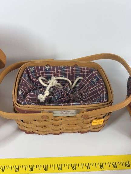 Longaberger Cranberry Basket, Fathers Day Basket, Woven Memories Basket