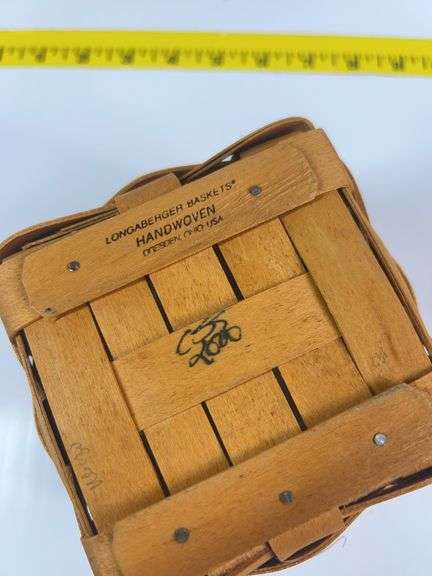 Longaberger Collectors Club Membership Charter Member Basket, Longaberger Father’s Day Caddy Basket,