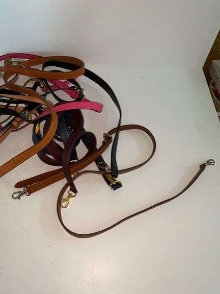 Woven Purse with Faux Leather Purse Straps and Wallets