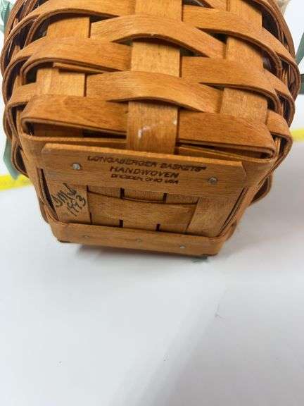 Longaberger Inaugural Basket, Wall Hanging Basket, Dresden Basket, Herb Baskets