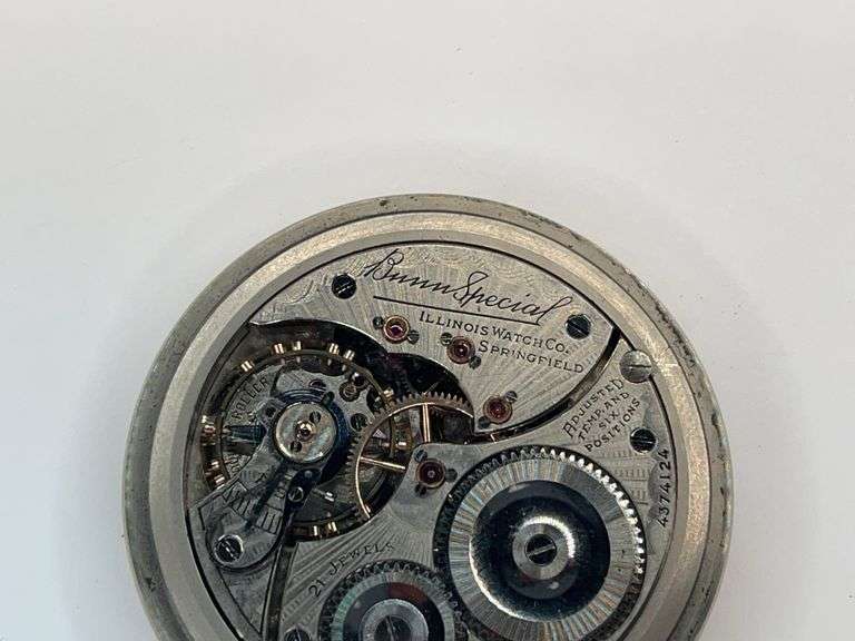 Illinois Bunn Special 21 Jewel Pocket Watch