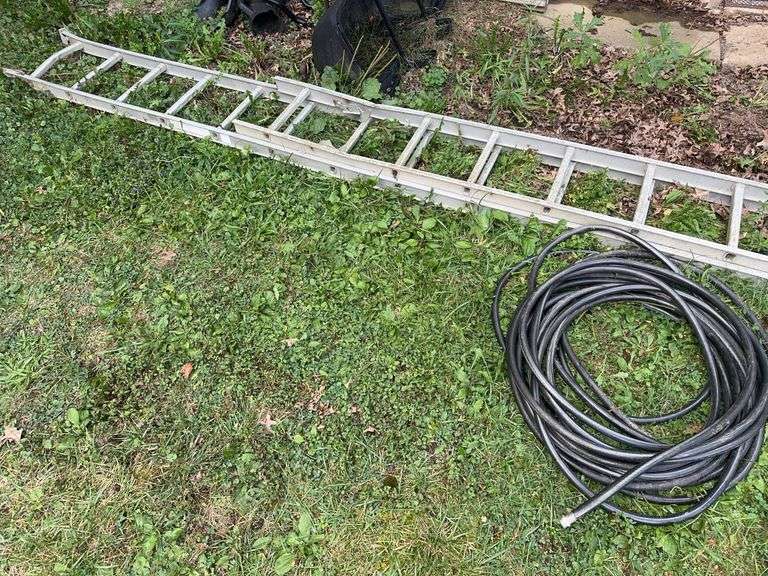 Garden Hose and Ladder, Chair, Pipes