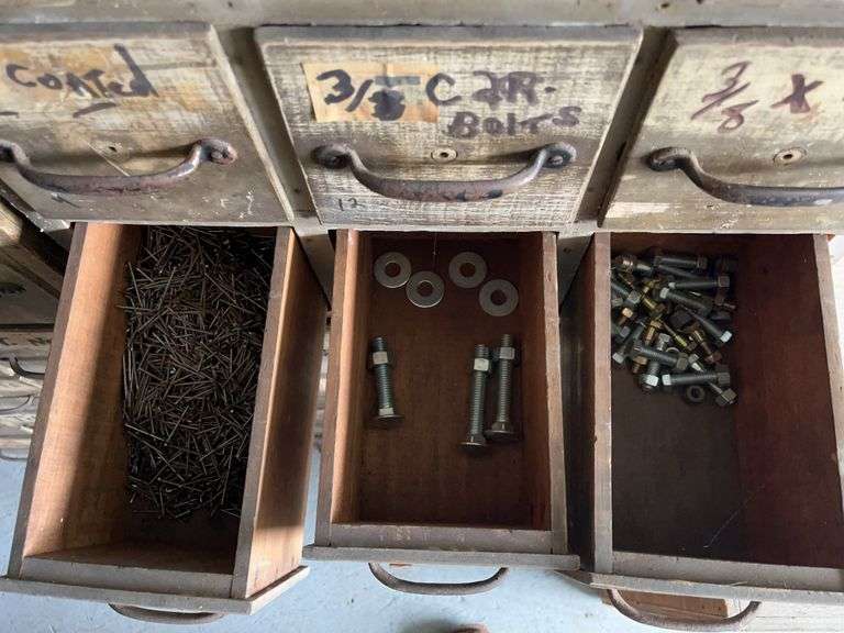 Wooden Storage Bin with Hardware
