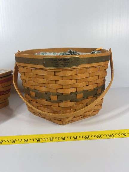 2001 Longaberger Shining Star Christmas Basket, 1997 Longaberger Snowflake Christmas Basket