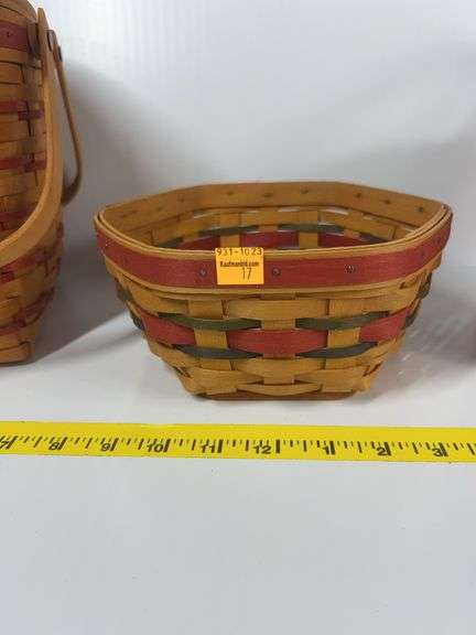 Longaberger Hostess Remembrance Basket, (2) Longaberger Baskets