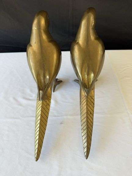 (2) Brass Birds