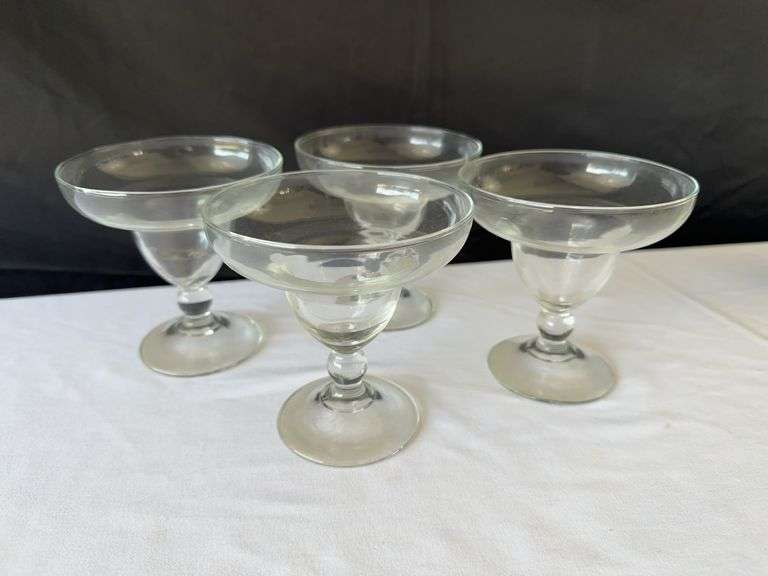 Zecchin Pitcher, (2) Shakers, Glass Bottle, Ice Bucket, (6) Wine Glasses, (4) Margarita Glasses, and