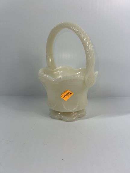 Fenton Milk Glass Basket