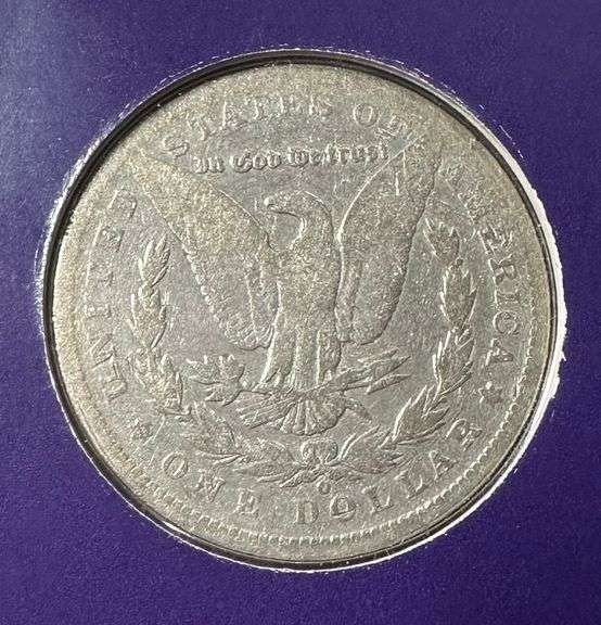 Lot of Two (2) Morgan Silver Dollars with Commemorative Cards & Stamps