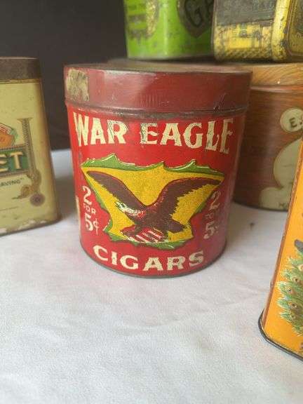 Old Cigar and Tobacco Tins