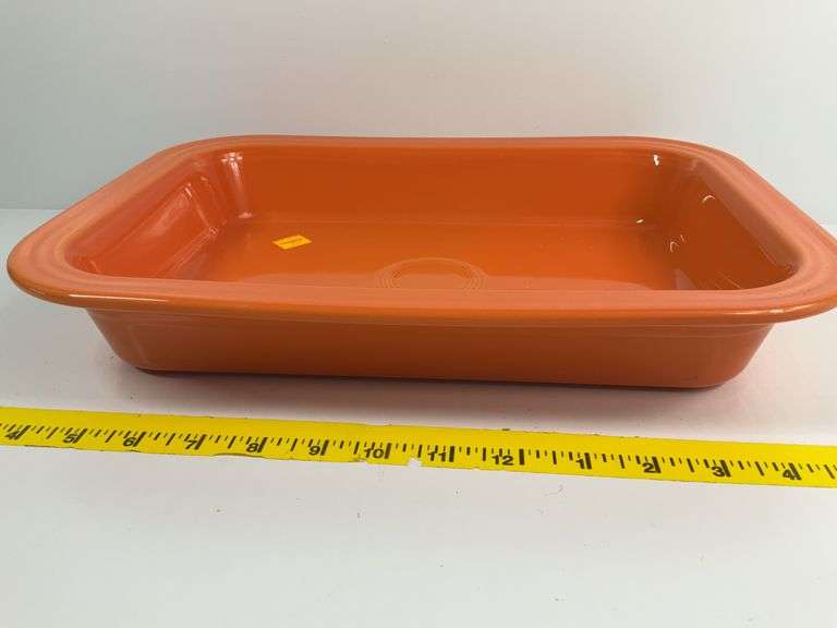 Orange Fiesta Ware Baking Dish