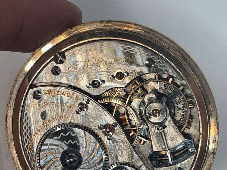 B.W. Raymond Elgin 19 Jewel Pocket Watch