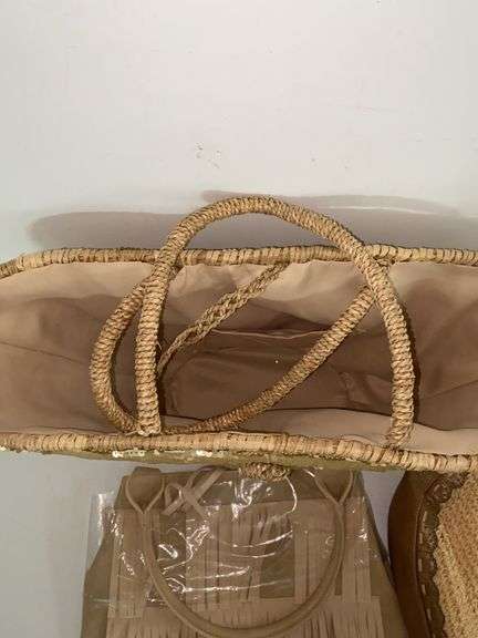 Sequined Bucket Purse, Faux Leather Fringe Purse, Faux Leather Purse