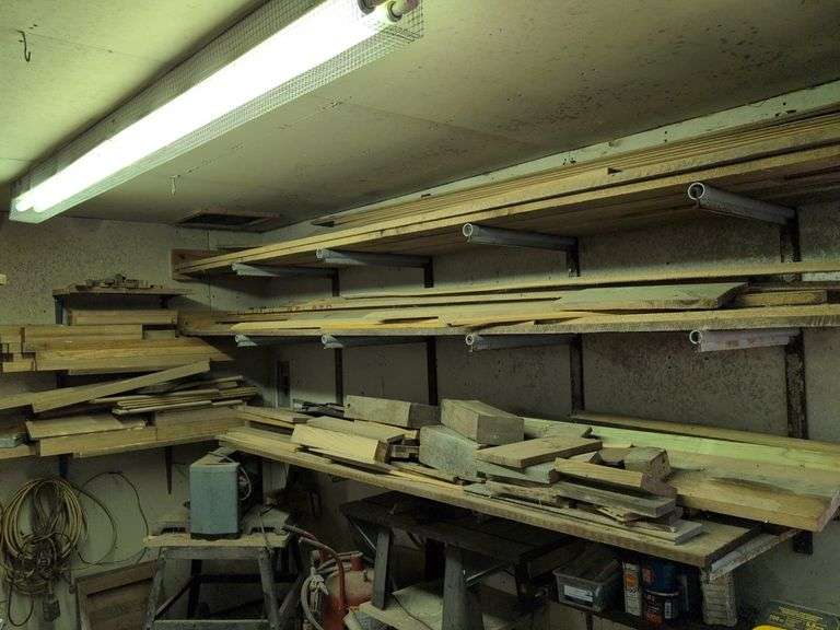 Assortment of lumber - all shelves