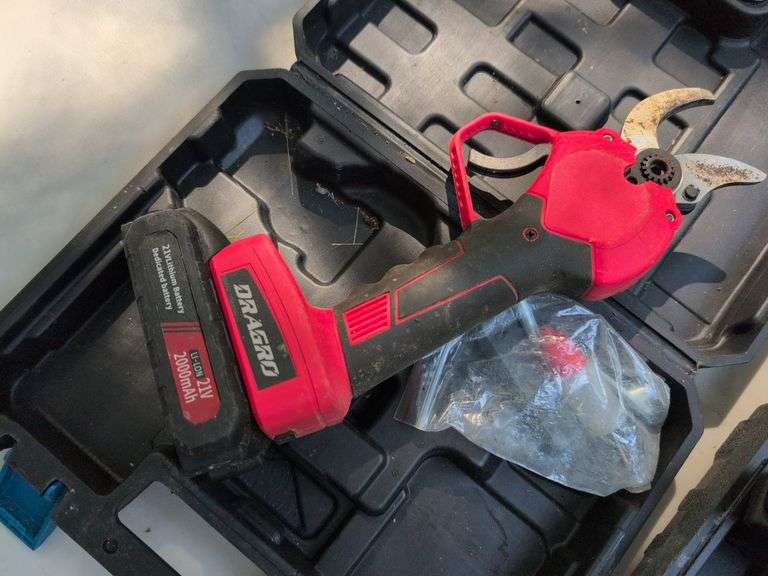 Dragro electric mini chain saw and pruning shears